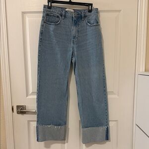 NWOT Abercrombie & Fitch High Rise Wide Leg Jeans